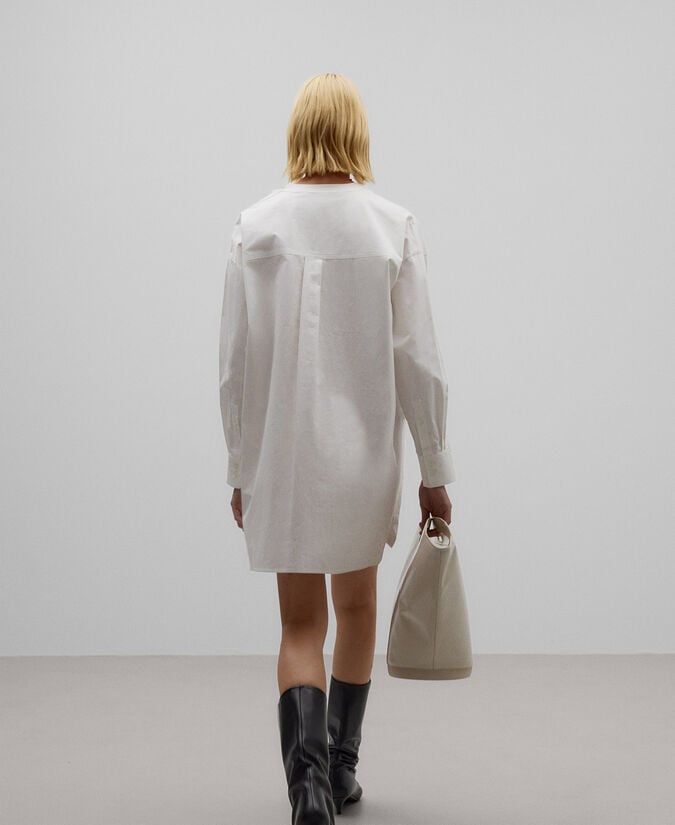 Adolfo Dominguez Camisa Cuello Caja En Algodón Mujer