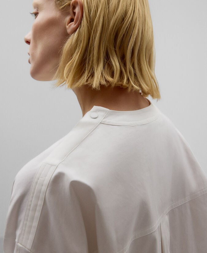 Adolfo Dominguez Camisa Cuello Caja En Algodón Mujer