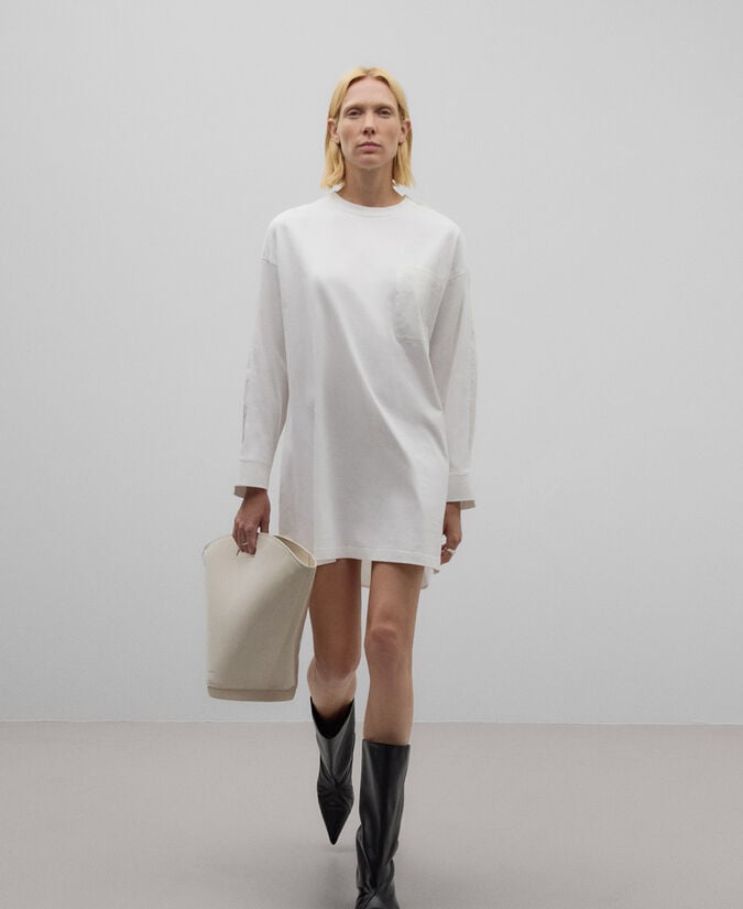 Adolfo dominguez Camisa cuello caja en algodón mujer