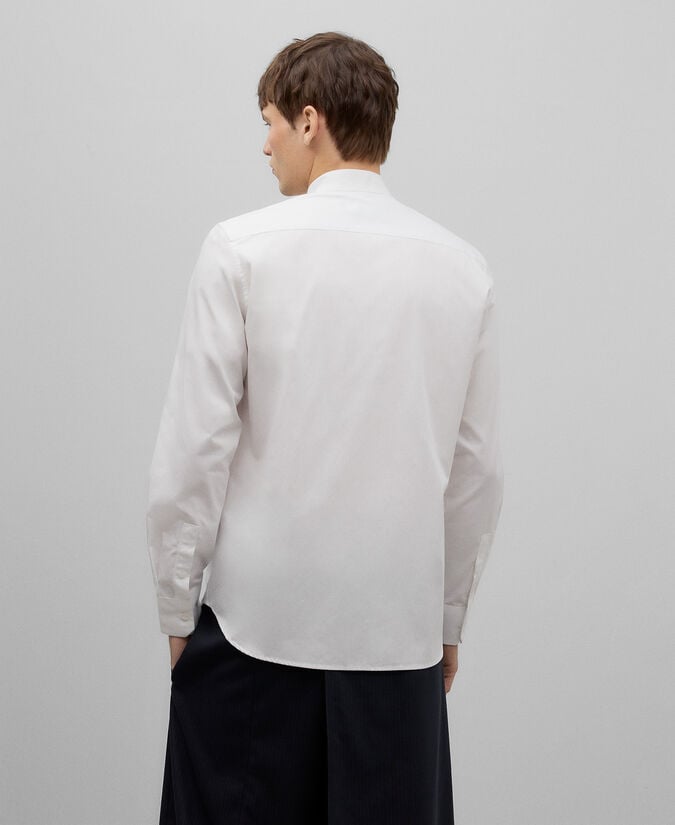 Adolfo Dominguez Camisa Cuello Mao Algodón Orgánico