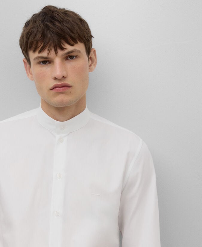 Adolfo Dominguez Camisa Cuello Mao Algodón Orgánico