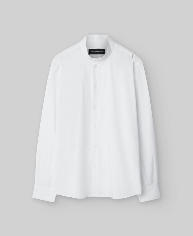 Adolfo Dominguez Camisa Cuello Mao Algodón Orgánico