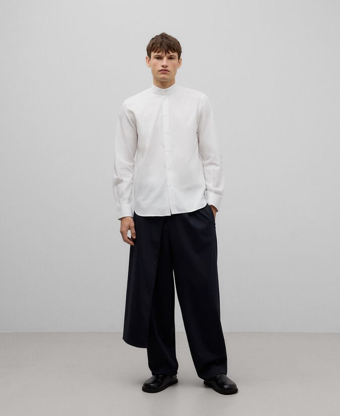 Adolfo dominguez Camisa cuello mao algodón orgánico