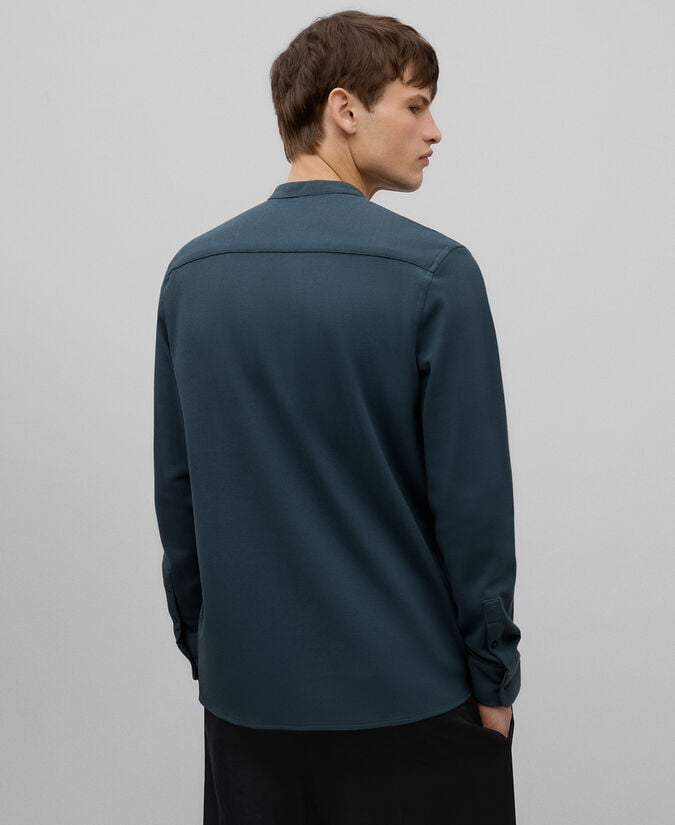 Adolfo Dominguez Camisa Estructurada Cuello Mao Hombre