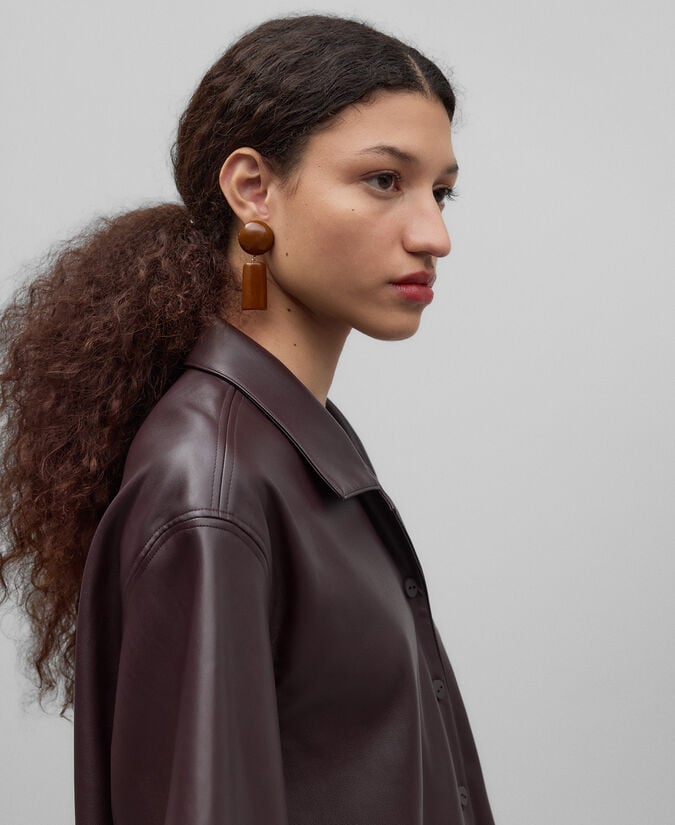 Adolfo Dominguez Camisa Manga Corta Piel No Piel Mujer