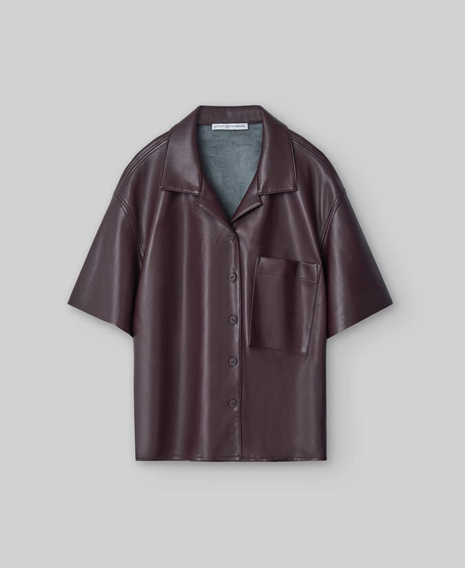 Adolfo Dominguez Camisa Manga Corta Piel No Piel Mujer