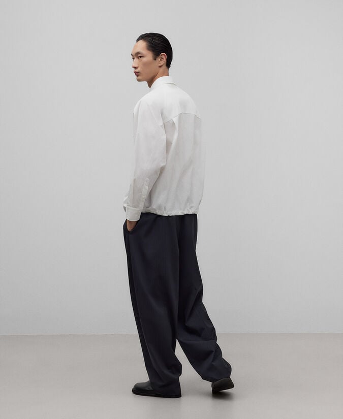 Adolfo Dominguez Camisa Manga Raglán Blanco Roto Hombre