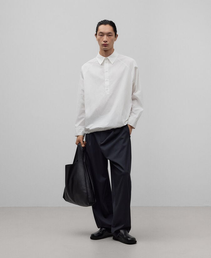 Adolfo dominguez Camisa manga raglán blanco roto hombre