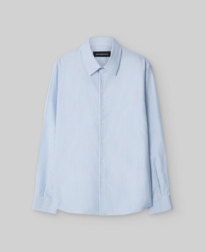 Adolfo Dominguez Camisa Oxford Algodón Rayas Hombre