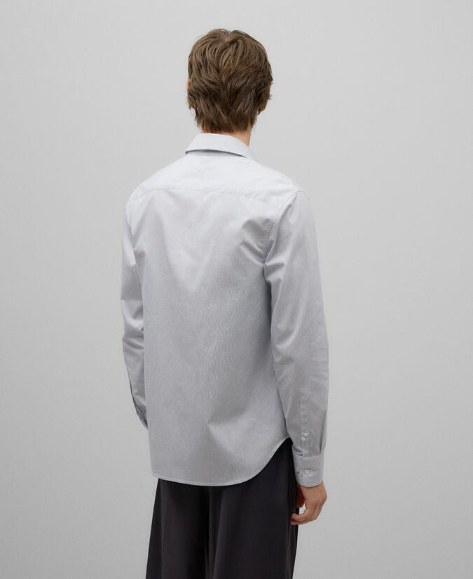 Adolfo Dominguez Camisa Rayas Verticales Algodón Hombre