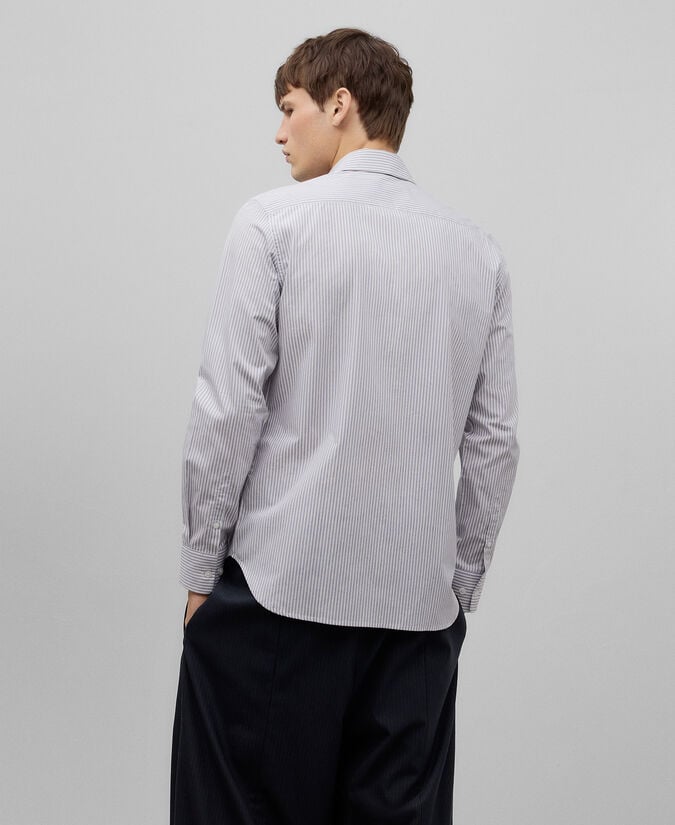 Adolfo Dominguez Camisa Rayas Verticales Algodón Hombre