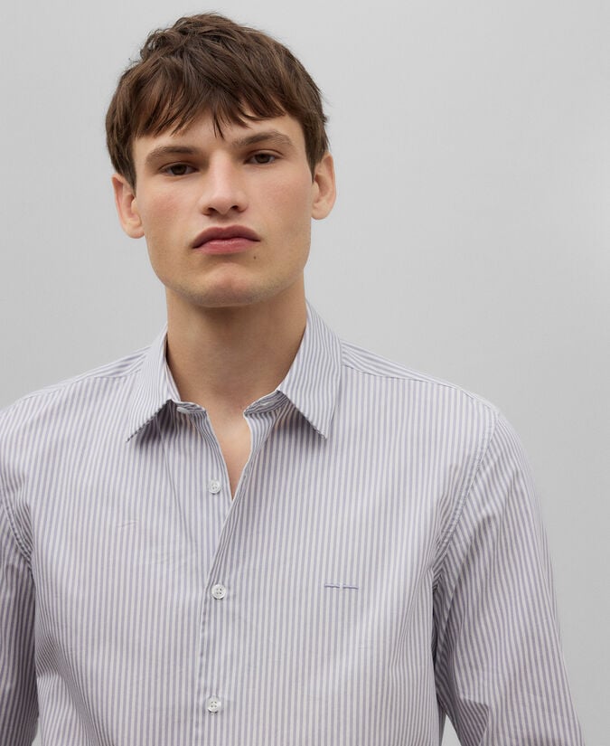 Adolfo Dominguez Camisa Rayas Verticales Algodón Hombre