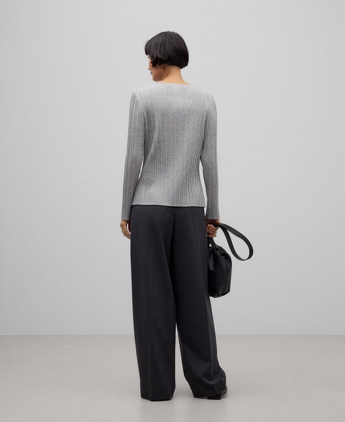 Adolfo Dominguez Camiseta Entallada Tejido Plisado Mujer