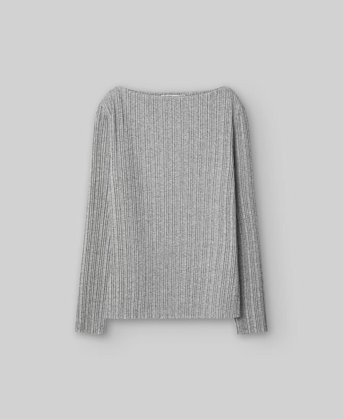 Adolfo Dominguez Camiseta Entallada Tejido Plisado Mujer