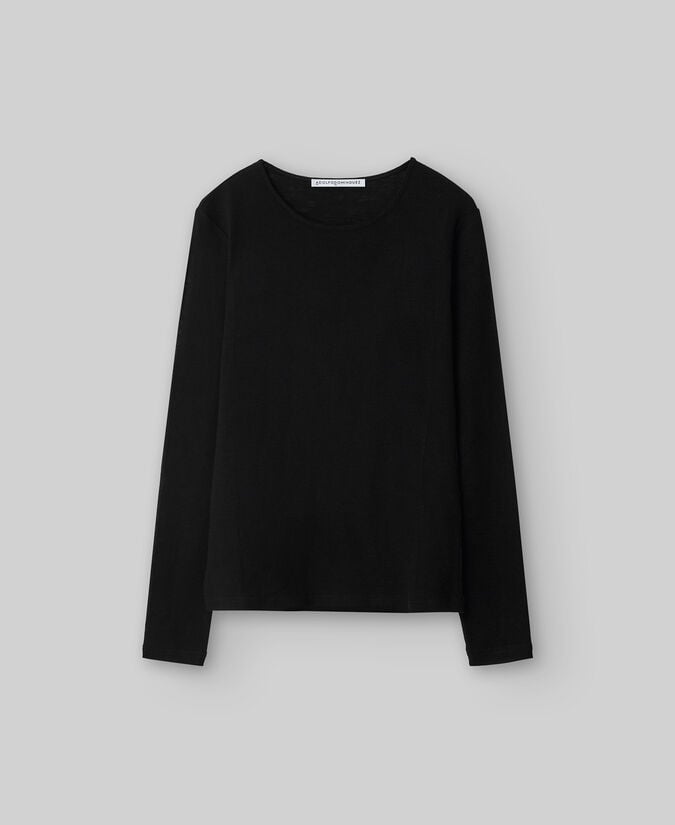 Adolfo Dominguez Camiseta Manga Larga Lana Merino Mujer