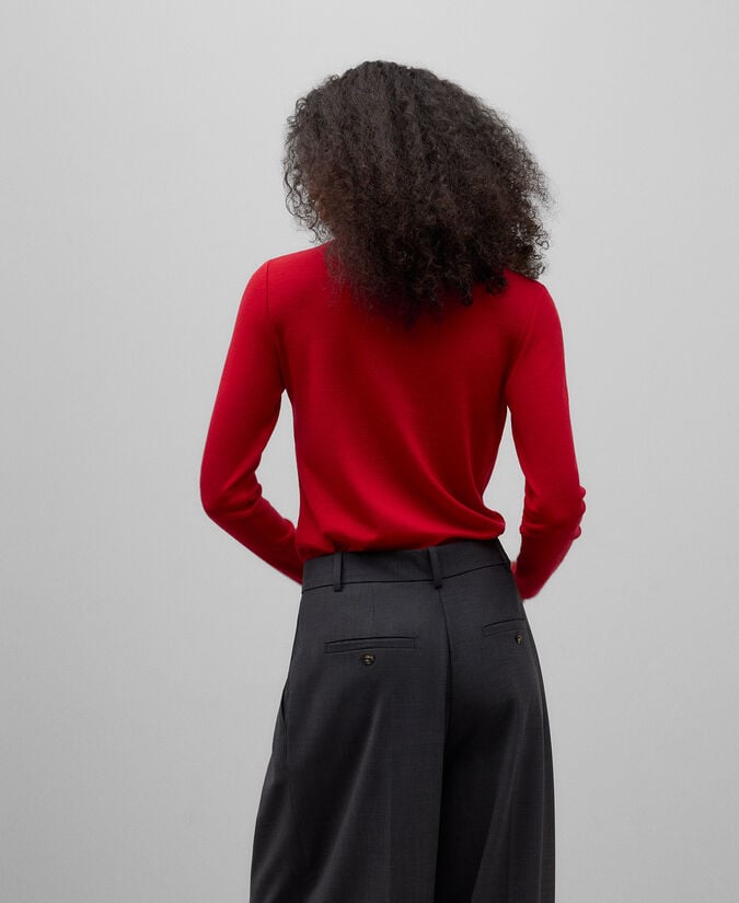 Adolfo Dominguez Camiseta Manga Larga Lana Merino Mujer