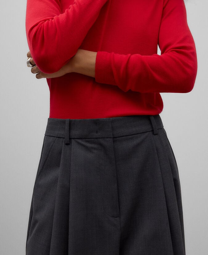 Adolfo Dominguez Camiseta Manga Larga Lana Merino Mujer