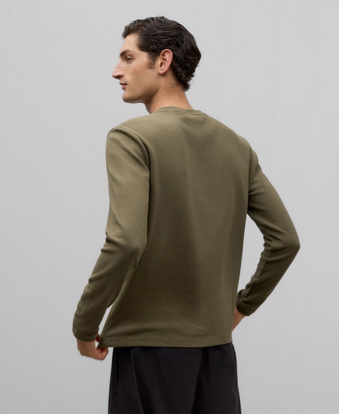 Adolfo Dominguez Camiseta Punto Estructura Algodón Hombre