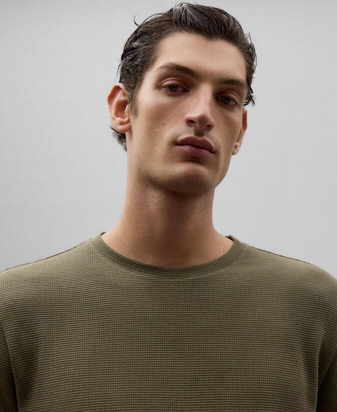 Adolfo Dominguez Camiseta Punto Estructura Algodón Hombre