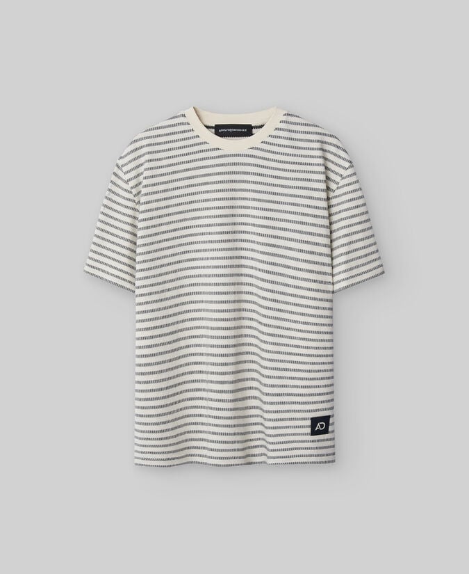 Adolfo Dominguez Camiseta Rayas Algodón Orgánico Hombre