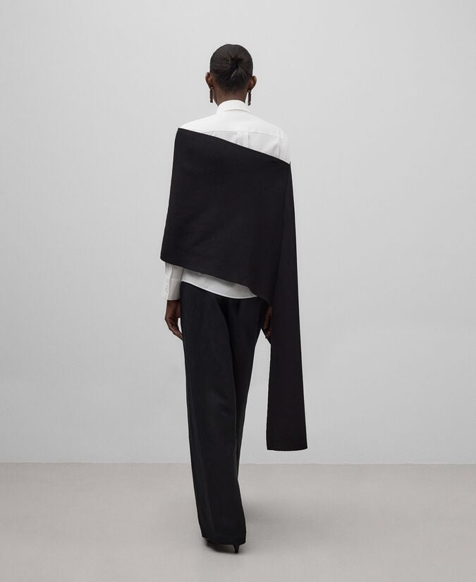 Adolfo Dominguez Capelina Desestructurada Punto Mujer