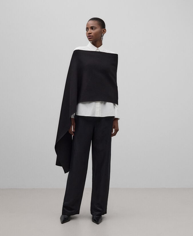 Adolfo dominguez Capelina desestructurada punto mujer