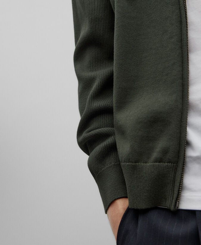 Adolfo Dominguez Cárdigan En Punto Con Cremallera Hombre