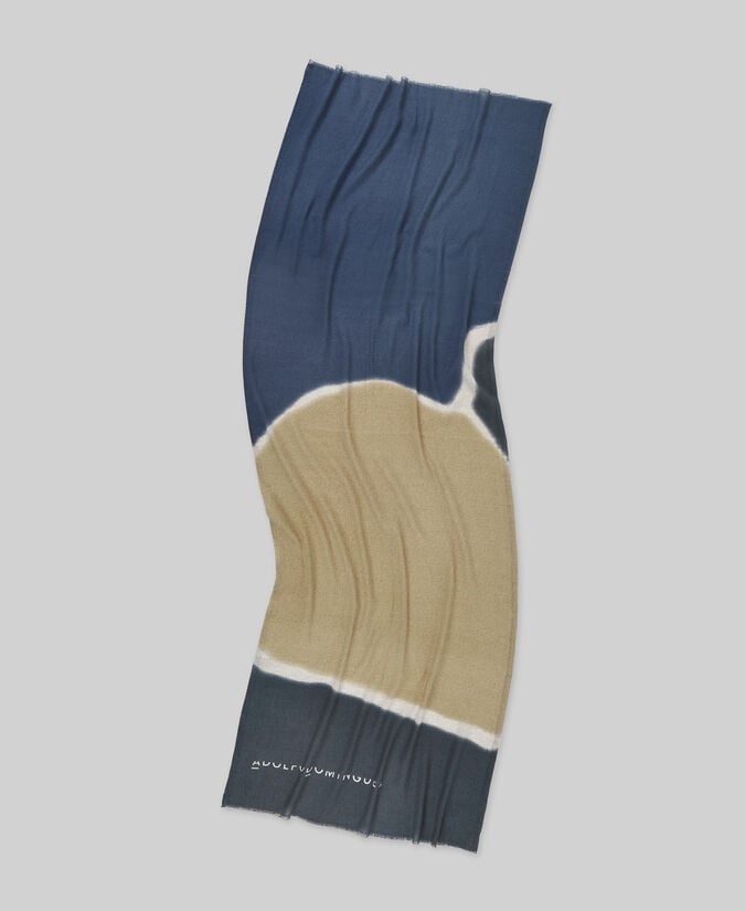 Adolfo dominguez Chal algodón estampado tricolor mujer