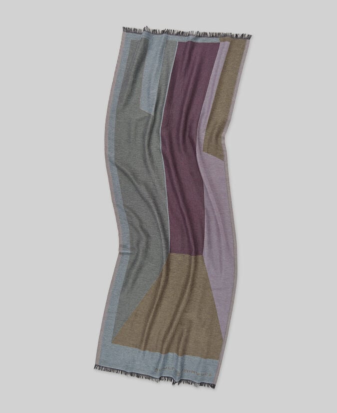 Adolfo dominguez Chal jacquard estampado geométrico mujer