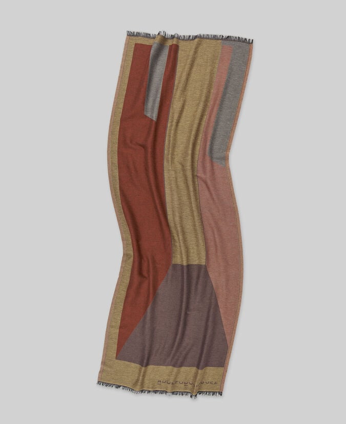 Adolfo dominguez Chal jacquard estampado geométrico mujer