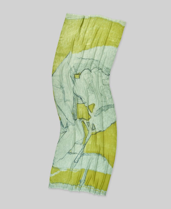 Adolfo dominguez Chal mezcla lana merino estampado mujer