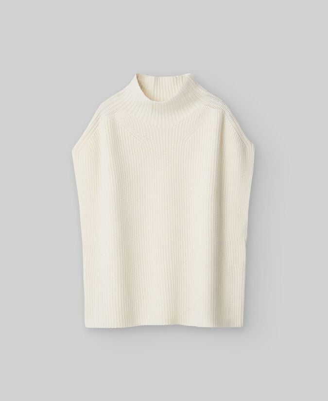 Adolfo Dominguez Chaleco Punto Cuello Chimenea Mujer