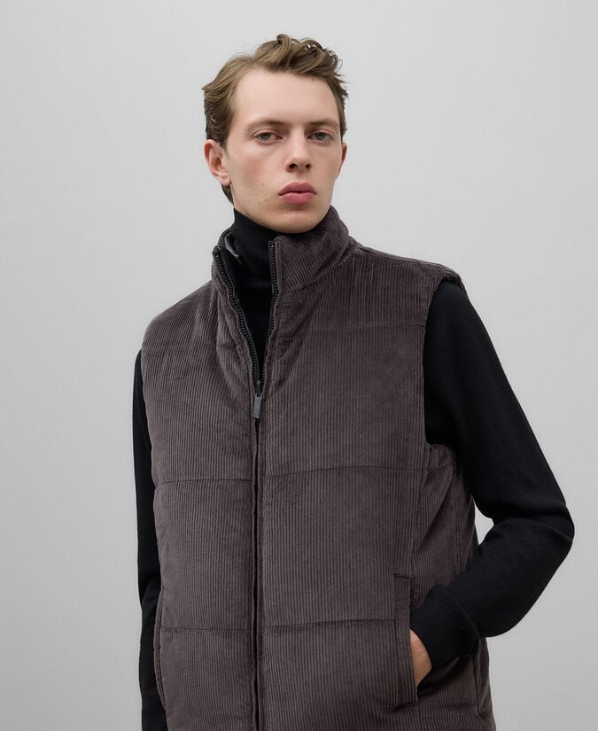 Adolfo Dominguez Chaleco Reversible Piel No Piel Hombre