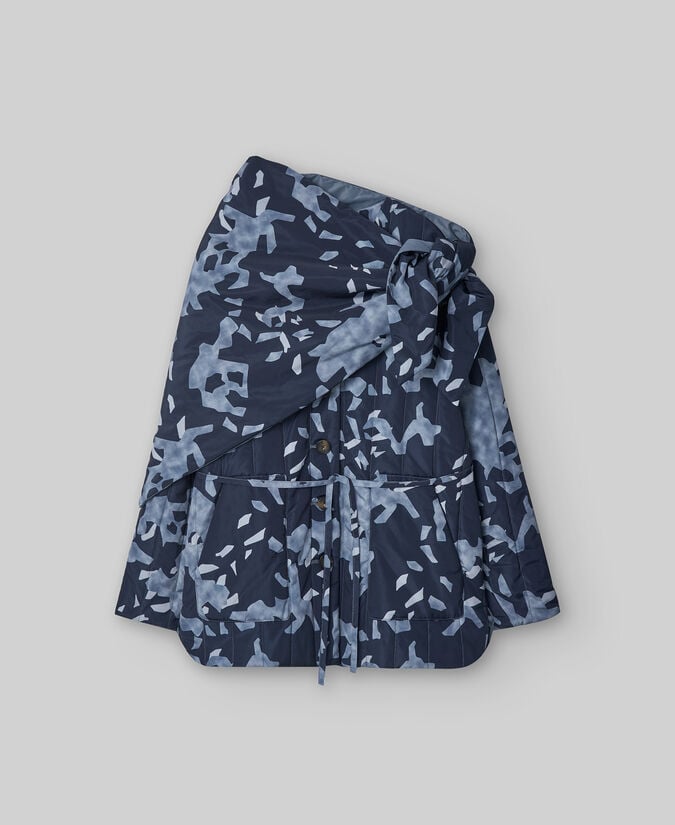 Adolfo Dominguez Chaqueta Acolchada Con Bufanda Mujer