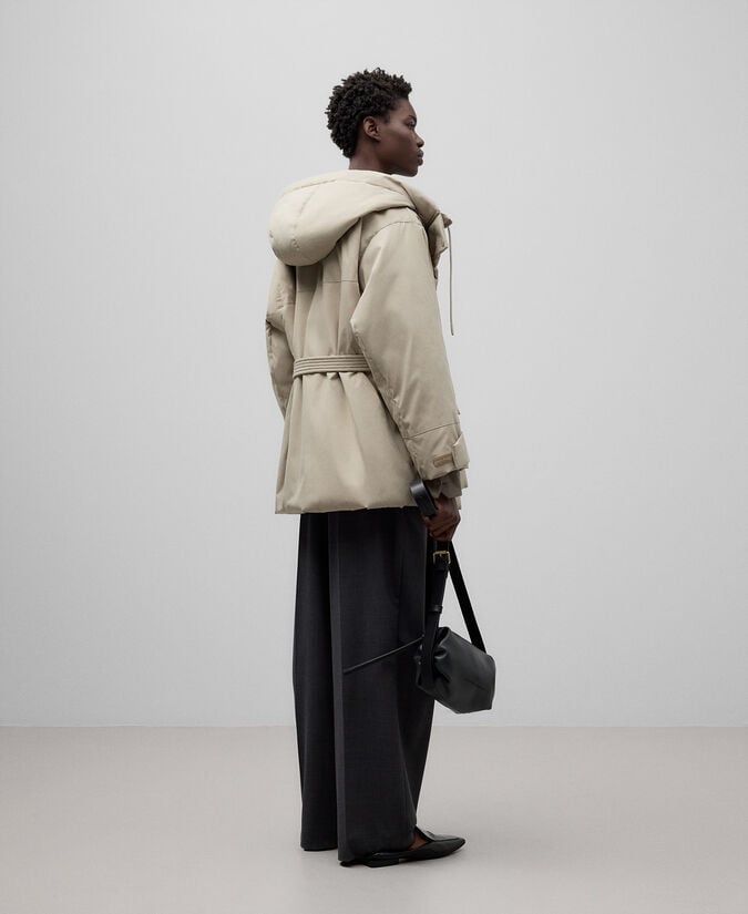 Adolfo Dominguez Chaqueta Acolchada Con Capucha Mujer