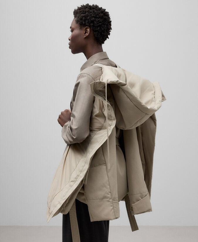 Adolfo Dominguez Chaqueta Acolchada Con Capucha Mujer