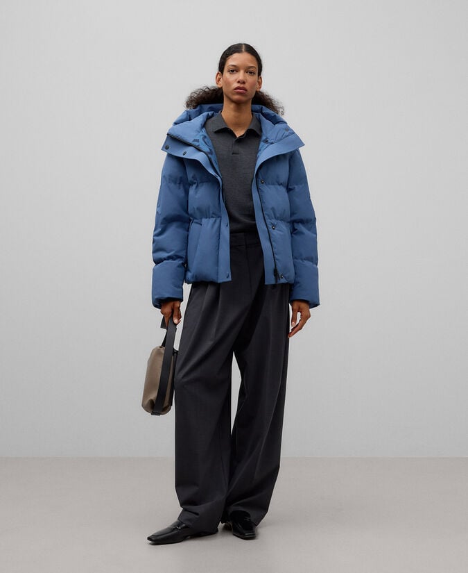 Adolfo dominguez Chaqueta acolchada con capucha mujer