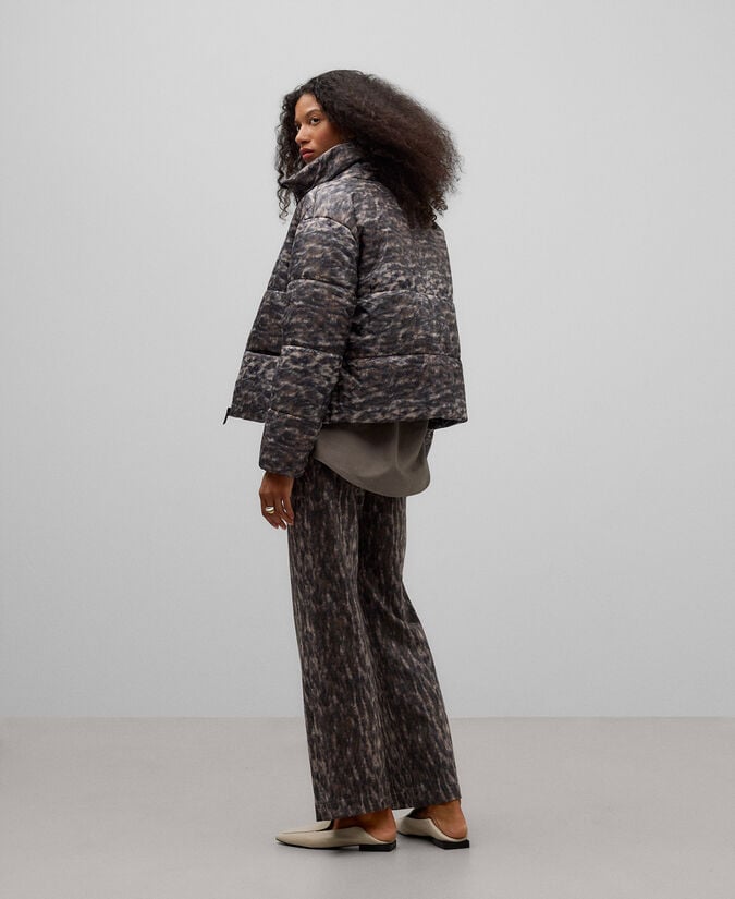 Adolfo Dominguez Chaqueta Acolchada Estampada Mujer