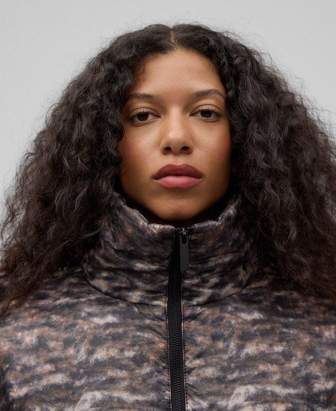 Adolfo Dominguez Chaqueta Acolchada Estampada Mujer