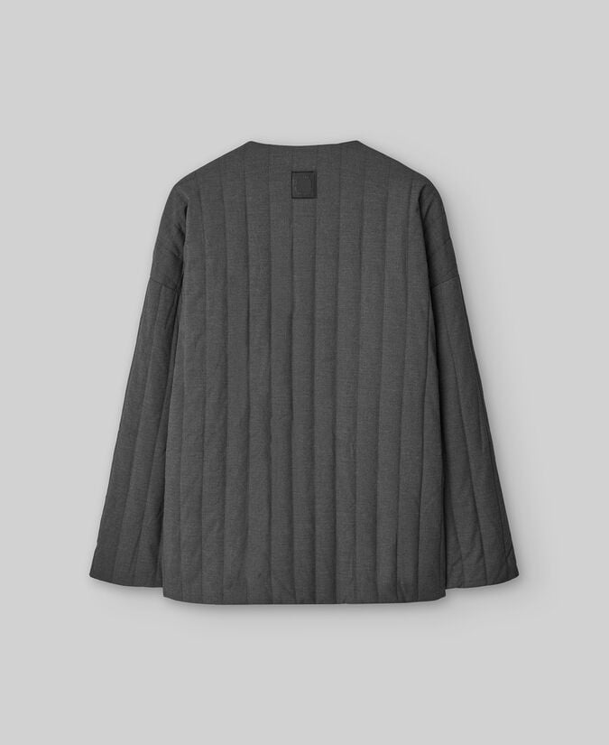 Adolfo Dominguez Chaqueta Acolchada Gris Marengo Hombre