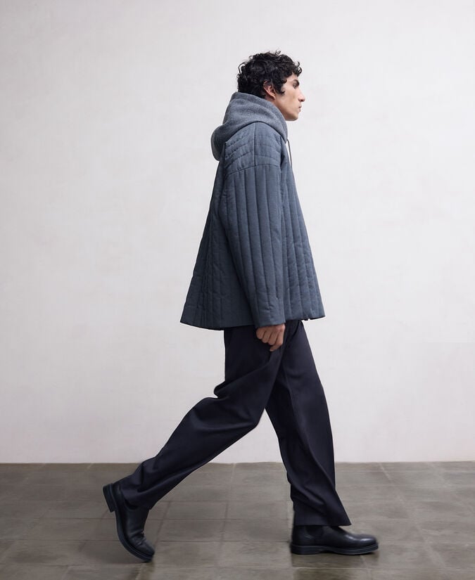 Adolfo dominguez Chaqueta acolchada gris marengo hombre