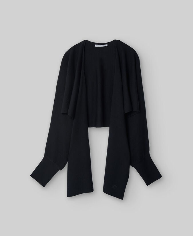 Adolfo Dominguez Chaqueta Con Bufanda Lana Merino Mujer