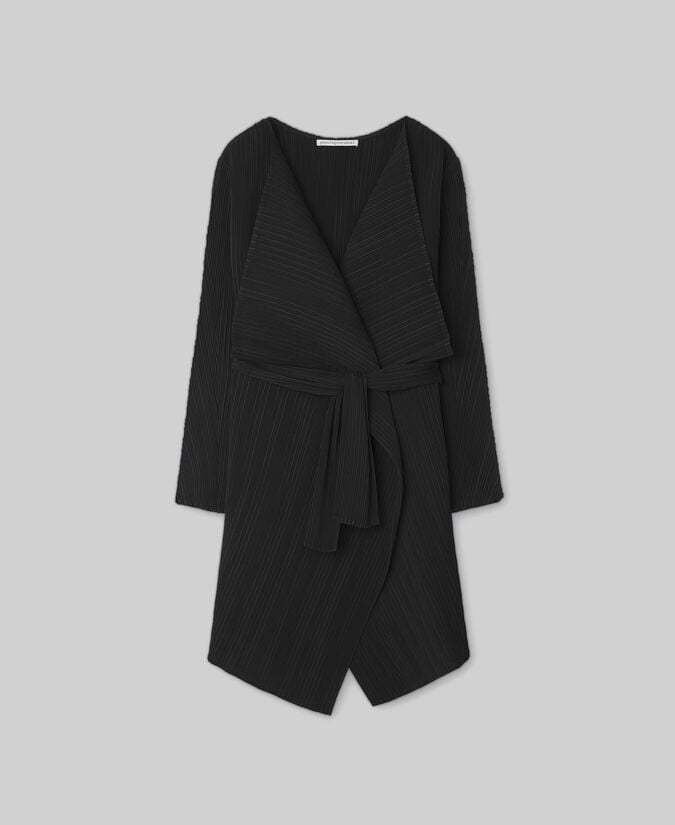 Adolfo Dominguez Chaqueta Larga Asimétrica Crinkle Mujer