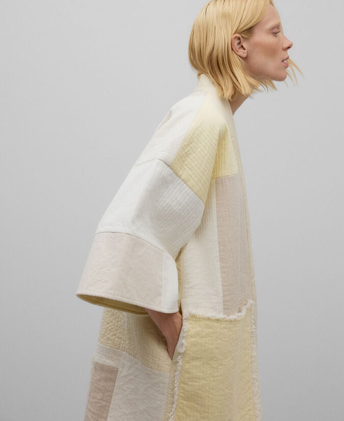 Adolfo Dominguez Chaqueta Patchwork En Algodón Mujer