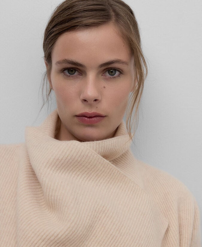 Adolfo Dominguez Chaqueta Punto Cuello Envolvente Mujer