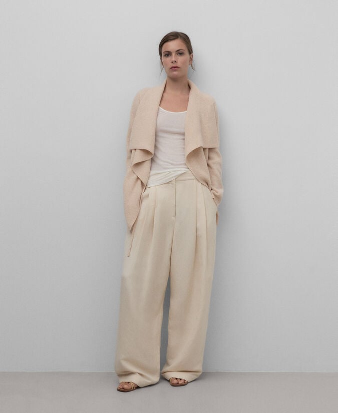 Adolfo dominguez Chaqueta punto cuello envolvente mujer