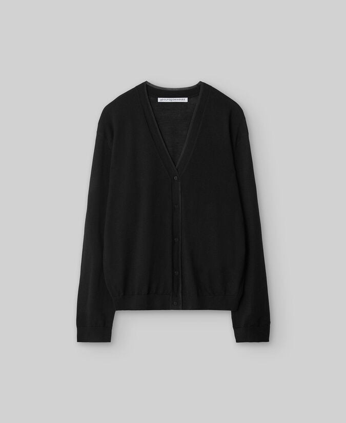 Adolfo Dominguez Chaqueta Punto Lana Merino Y Seda Mujer