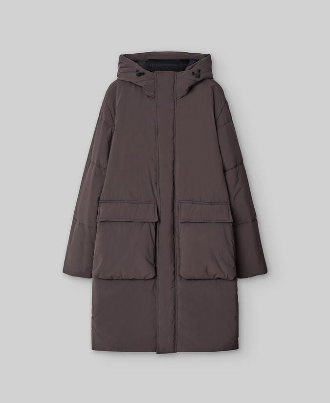 Adolfo Dominguez Chaquetón Acolchado Con Capucha Hombre