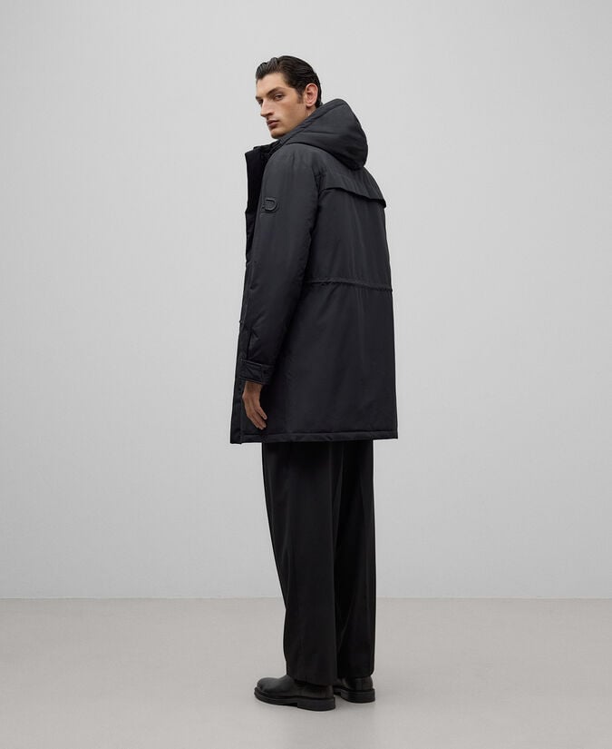Adolfo Dominguez Chaquetón Largo Con Capucha Hombre