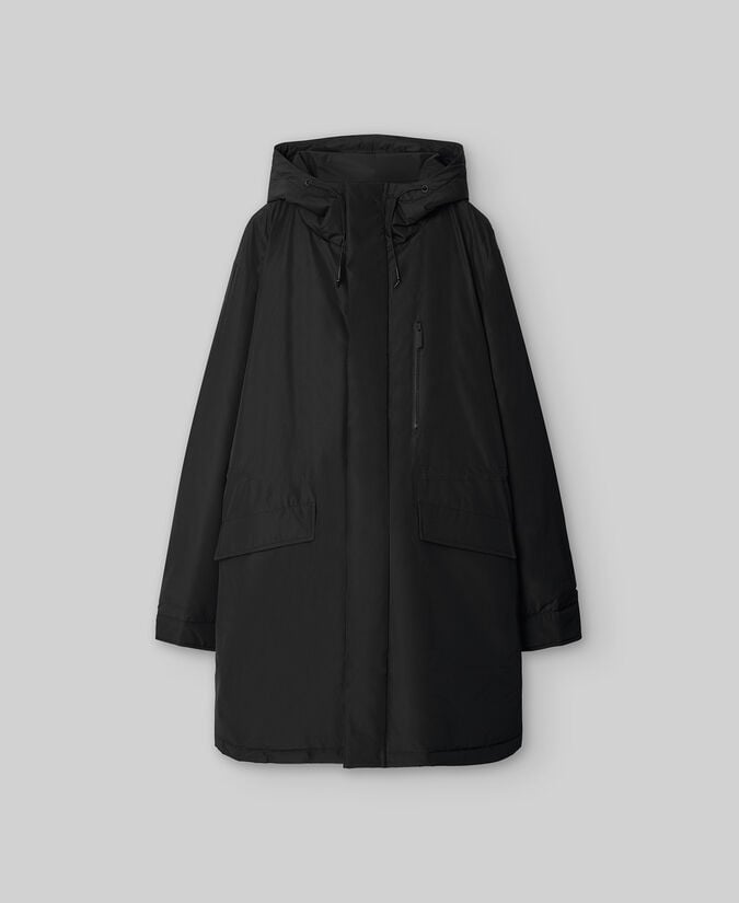 Adolfo Dominguez Chaquetón Largo Con Capucha Hombre